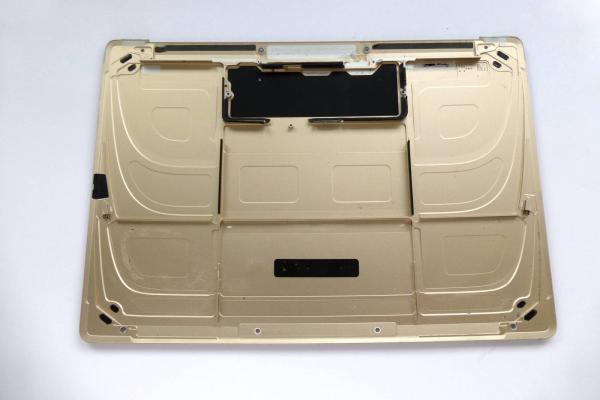 Preview: Bodenplatte 613-01555 MacBook 12 Zoll A1534 2015 gold Ersatzteil Detailbild eins