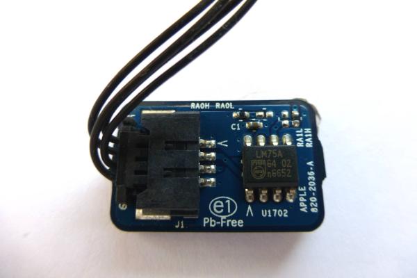 Preview: CPU Luefter Ambient Temp Sensor 820-2036-A 922-7792 922-8191 iMac 20 Zoll A1224 2007 2008 Original Ersatzteil zweite Ansicht