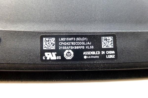 Preview: Display Panel LM215WF3 (SD)(D1) 661-7109 iMac 21 inch A1418 2012 - 2015 LCD Original sparepart detail image one