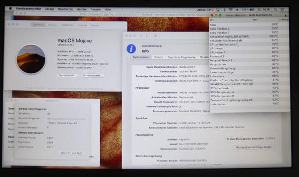 LogicBoard 820-3435-A MacBook Air 11 Zoll 2013 2014 2015 A1465 13 GHz i5 4 GB Mainboard Ersatzteil drittes Detail