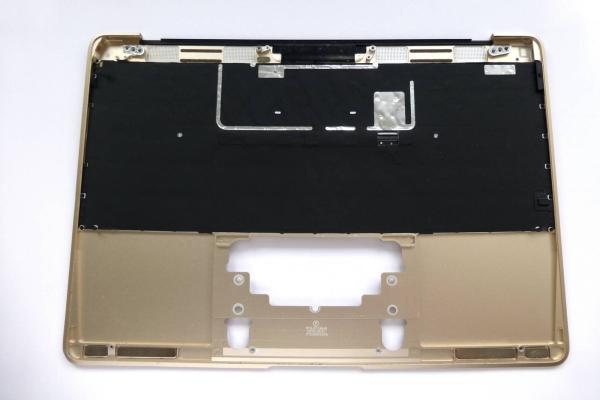 Preview: Topcase Keyboard german gold MacBook 613-02547-A 12 inch A1534 2016 2017 Original sparepart second sight