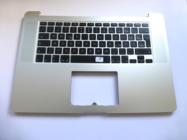 TopCase Tastatur deutsch 613-1325-08 MacBook Pro 15 Zoll Retina A1398 late 2013 2014 Ersatzteil Hauptansicht