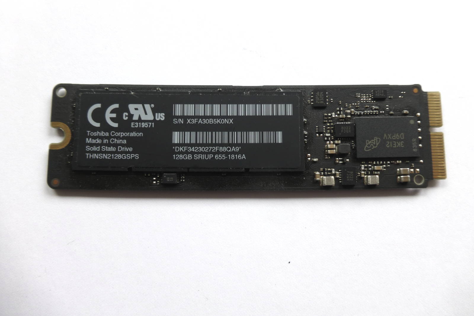 SSD Solid State Drive 128GB ONLY Macbook Air 11 13 A1465 A1466 Mid 2015 2016 
