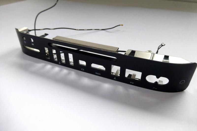 Back I O Cover 806-0834 806-1415-A with antennas and power button Mac mini A1347 2010 Original sparepart main image