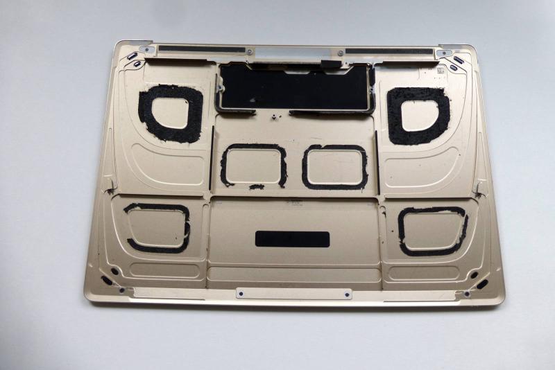 BottomCase 613-02402-A MacBook 12 inch A1534 2016 2017 Lower Case Bottom gold sparepart main image