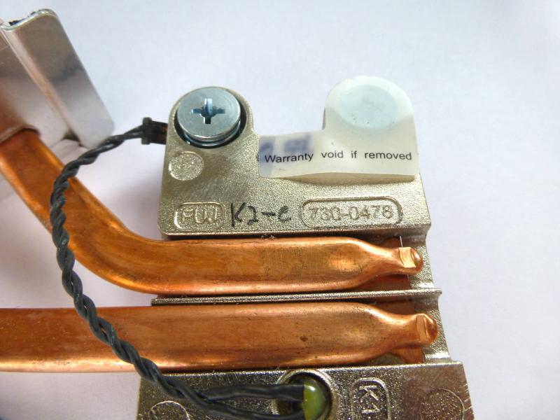 CPU Kuehler 730-0516 730-0478 mit Sensor iMac 20 Zoll A1224 2007 2008 2009 Original Ersatzteil Detailbild eins