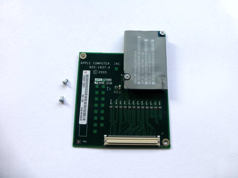 Mezzanine Wireless Interconnect Board 820-1837-A 630-7098 inkl. WLan BT Karte Mac mini A1103 Original Ersatzteil Hauptansicht