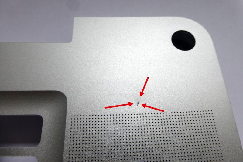 Original 613-8590-02 D661-5473 613-8937-B MacBook Pro 17 inch A1297 2010 2011 TopCase empty sparepart second detail