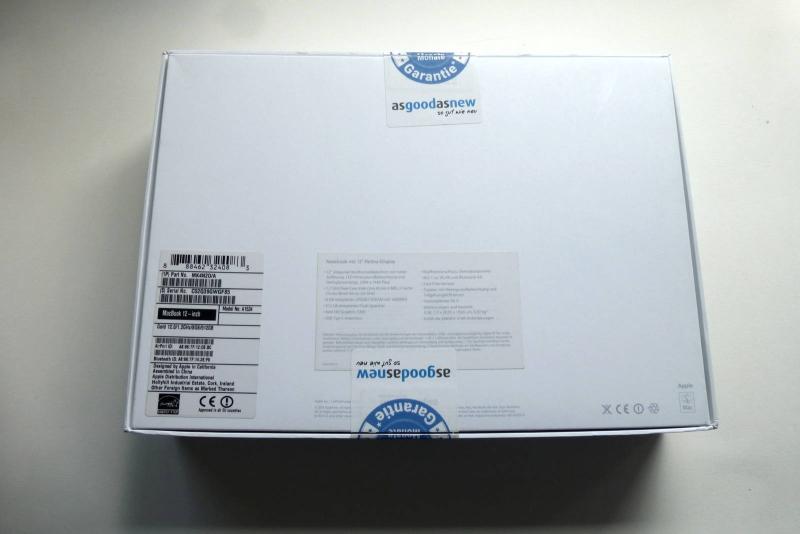 Originalverpackung Apple MacBook 12 Zoll A1534 Ersatzteil zweite Ansicht