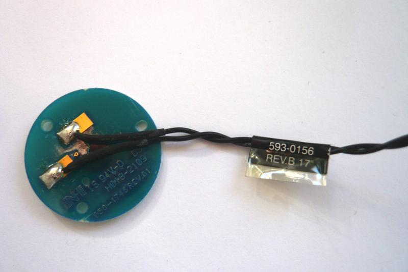 Einschaltknopf 593-0156 Rev.B iMac 17 Zoll A1208 A1173 2006 Ersatzteil zweite Ansicht