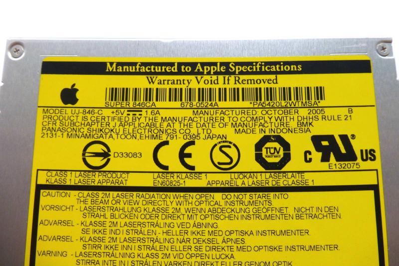 SuperDrive UJ-846-C 846CA Apple DVD Brenner MacBook Pro iMac etc. Original Ersatzteil Detailbild eins