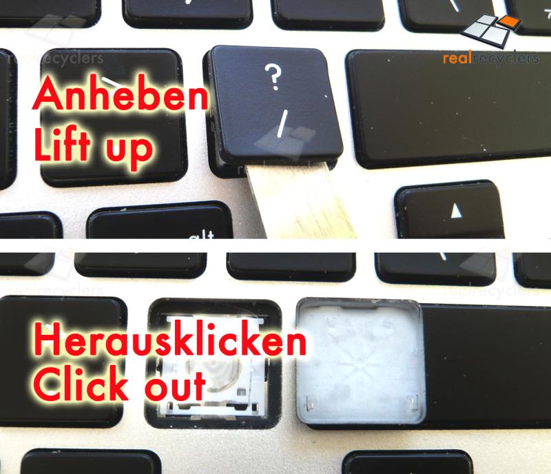 Tastatur englisch 661-5735 TopCase international MacBook Air 13 Zoll A1369 2010 Original Ersatzteil erstes Detail