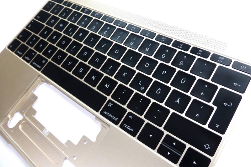 Topcase Keyboard german gold MacBook 613-02547-A 12 inch A1534 2016 2017 Original sparepart detail image one